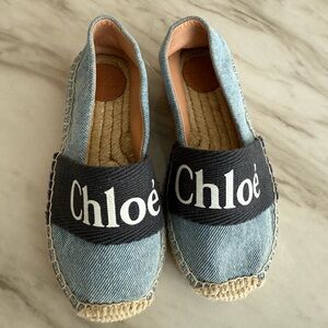 Kids denim Chloe Espadrille Shoes
